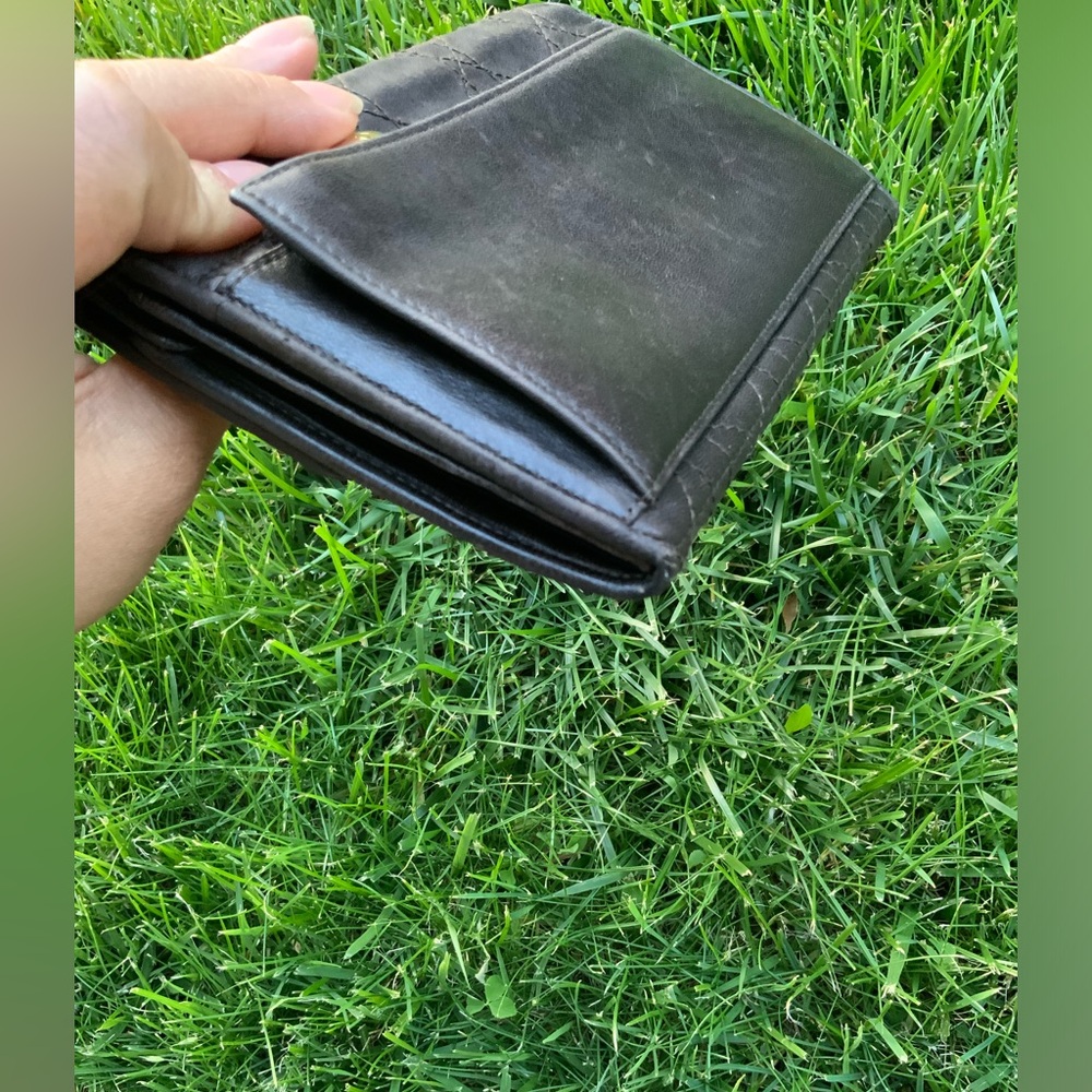 Christian Dior Vintage Cannage Long Wallet Black Leather Unisex. - Picture 14 of 16